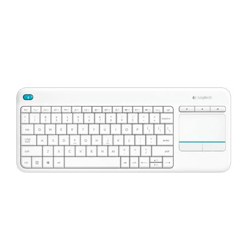Logitech Wireless Touch Keyboard K400 Plus - White - AP