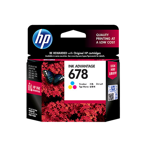 HP 678 Tri-color Ink Cartridge (CZ108AA)