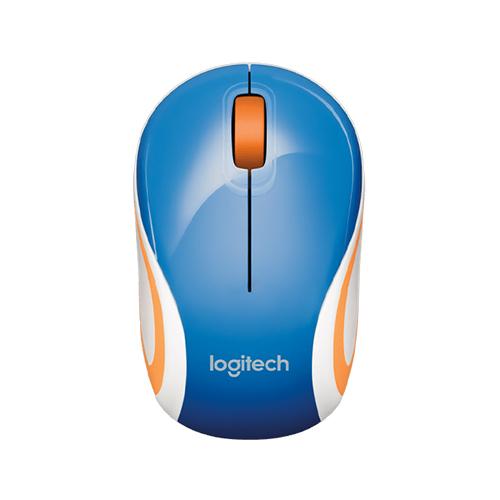 Logitech Wireless Mini Mouse M187 - Blue - AP