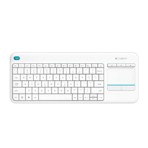 Logitech Wireless Touch Keyboard K400 Plus - White - AP