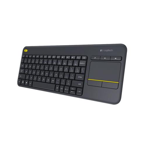 Logitech Wireless Touch Keyboard K400 Plus - Black - AP