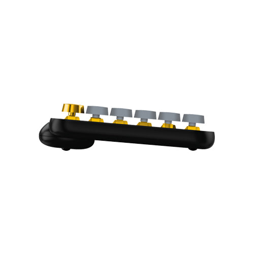 Logitech POP Keys Blast (Yellow) Wireless Mechanical Keyboard with Customizable Emoji Keys